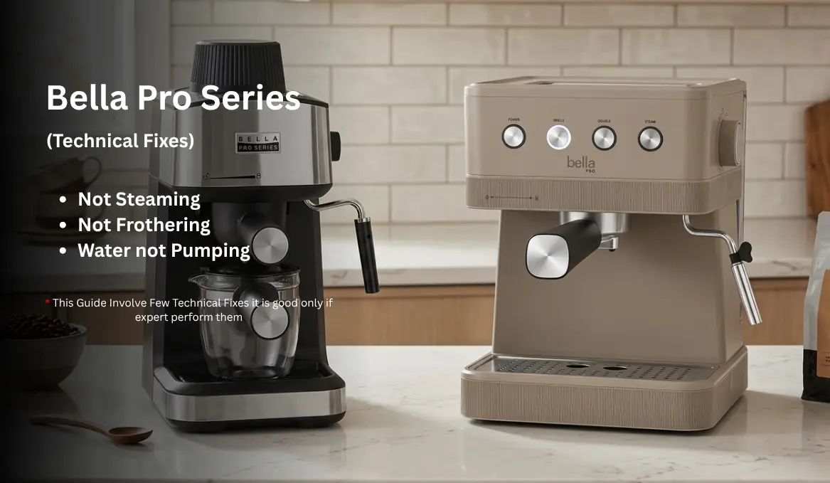 Bella Pro Espresso Machine Not Working (Problem fixes)