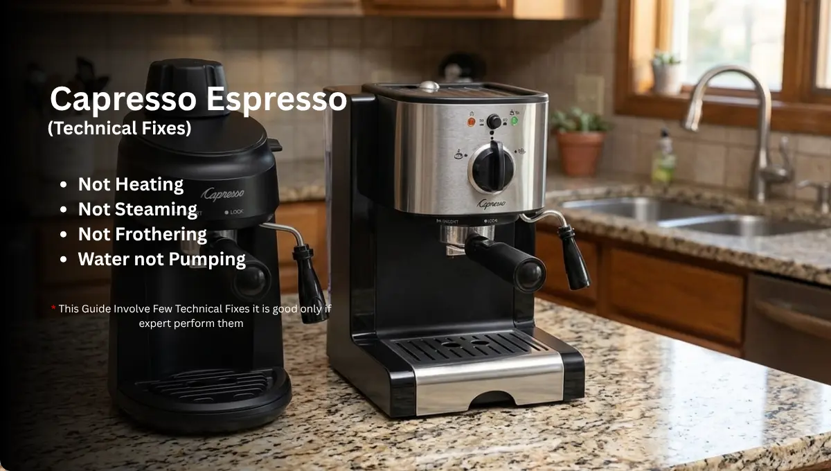 Capresso Espresso Machine Not Working (5 Problems)