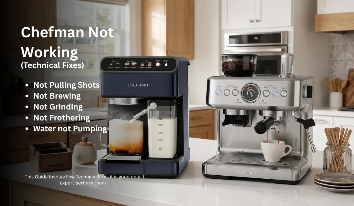 Chefman Espresso Machine Not Working (6 Issues)
