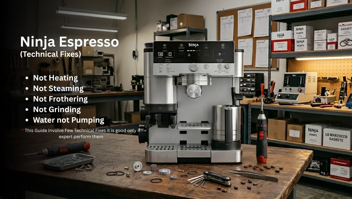 Ninja Espresso Machine Not Working (6 Problems)